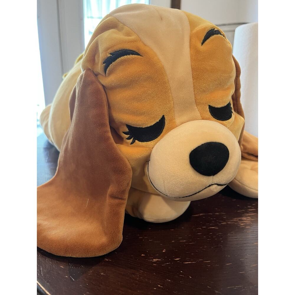 Disney Lady Cuddleez Plush Dog Pillow Lady and The Tramp Large 25" Soft Stuffed
